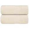 vidaXL Wash Towels "FROGN" 2 pcs Cream 30x30 cm 360 gsm