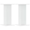 vidaXL Speaker Stands 2 pcs White 30x30x60 cm Engineered Wood