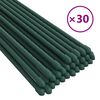 vidaXL Garden Plant Stakes 30 pcs Green 180 cm Steel