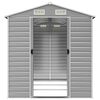 vidaXL Garden Shed Light Grey 191x300x198 cm Galvanised Steel
