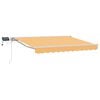 vidaXL Manual Awning Frame with LEDs Sand 5 x 3 m