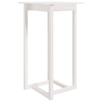 vidaXL Bar Table White 60x60x110 cm Solid Wood Pine