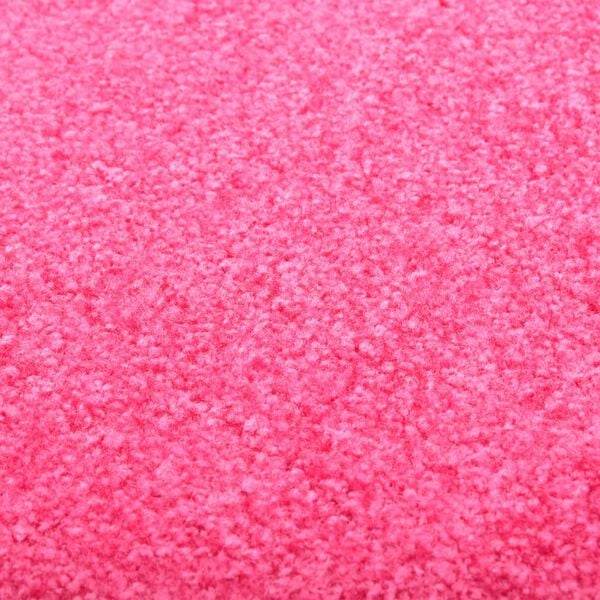 vidaXL Doormat Washable Pink 90x120 cm