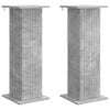 vidaXL Plant Stand 2 pcs Concrete Grey 30.5 x 30 x 80.5 cm