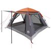 vidaXL Instant Tent Folding Grey and Orange 205 x 205 x 143 cm Steel
