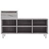 vidaXL Shoe Cabinet Grey Sonoma 102x36x60 cm Engineered Wood