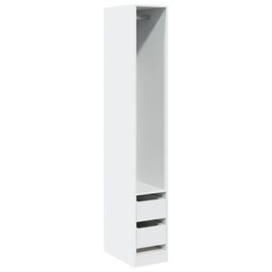 vidaXL Wardrobe White 30x50x200 cm Engineered Wood