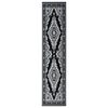 vidaXL Runner Rug BCF Black 100x450 cm