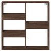 vidaXL Wall Cabinet Brown Oak 80x15x80 cm Engineered Wood