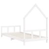vidaXL Kids Bed Frame White 90x200 cm Solid Wood Pine