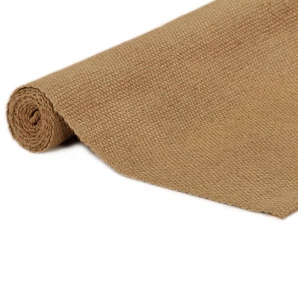 vidaXL Rug 120x180 cm Jute Rectangular