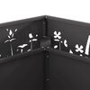 vidaXL Fire Pit Black 80 x 80 x 30 cm Steel