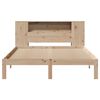 vidaXL Bookcase Bed without Mattress 140x190cm Solid Wood Pine