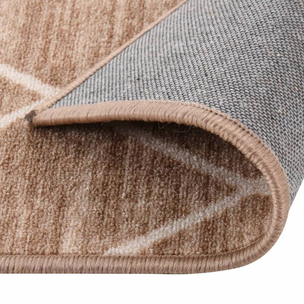 vidaXL Carpet Runner Light Brown 80x100 cm