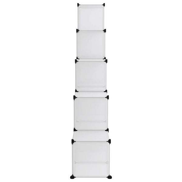vidaXL Storage Cube Organiser with 15 Cubes Transparent PP