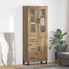 vidaXL Highboard with Drawer 2 pcs Artisan Oak Engineered Wood