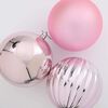 vidaXL Christmas Bauble Set 4 pcs Pink Plastic