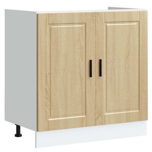 vidaXL Sink Base Cabinet&nbsp;"Porto" Sonoma Oak 80x46x81.5 cm&nbsp;Engineered Wood