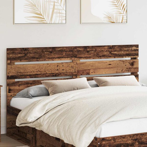 vidaXL Headboard Old Wood 200 cm Engineered Wood
