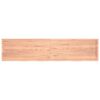 vidaXL Wall Shelf Light Brown 220x50x(2-6) cm Treated Solid Wood Oak