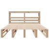 vidaXL Bed Frame without Mattress 150x200 cm King Size Solid Wood Pine