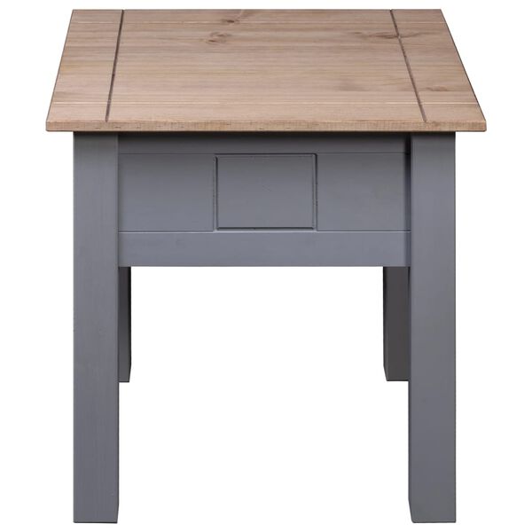 vidaXL Nightstand Grey 50.5x50.5x52.5 cm Pine Panama Range