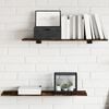 vidaXL Wall Shelves 4 pcs Smoked Oak 80x20x1,5 cm Engineered Wood