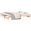 vidaXL Pull-out Day Bed without Mattress 2x(80x200) cm Solid Wood Pine