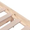 vidaXL Bed Frame without Mattress Solid Wood 120x200 cm