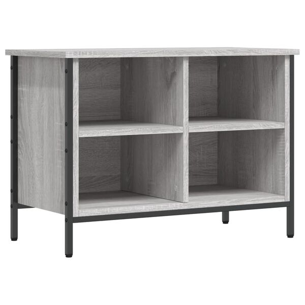 vidaXL Shoe Cabinet Grey Sonoma 69x35x50 cm Engineered Wood