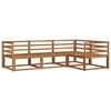 vidaXL Outdoor Sofa Set 4 pcs Natural Solid Acacia Wood
