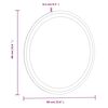 vidaXL LED Bathroom Mirror 60 cm Round