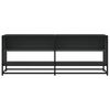 vidaXL TV Cabinet Black 120.5x40x46 cm Engineered Wood and Metal