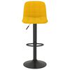 vidaXL Bar Stools 2 pcs Yellow Velvet
