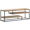 vidaXL TV Cabinet | Brown | Rough Mango Wood | 130 cm | TV Cabinet | Rectangular