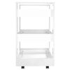 vidaXL Kitchen Trolley High Gloss White 60x45x80 cm Engineered Wood