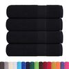 vidaXL Hand Towels "FROGN" 4 pcs Black 50x100 cm 360 gsm