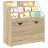 vidaXL Kids Bookshelf Sonoma Oak 60 x 29.5 x 69 cm Engineered Wood