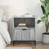 vidaXL with Drawer Grey sonoma 49 x 36 x 61 cm Engineered wood
