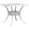 vidaXL 5 Piece Garden Dining Set White Cast Aluminium