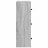vidaXL Bookcase Grey Sonoma 40x24x77 cm Engineered Wood