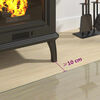 vidaXL Fireplace Glass Plate Rectangular 80x50 cm