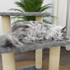 vidaXL Cat Tree with Sisal Scratching Posts Light Grey 50.5 cm