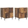 vidaXL Bedside Cabinet 2 pcs Old Wood 43 x 34.5 x 49.5 cm