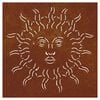 vidaXL Garden Wall Decoration 55x55 cm Corten Steel Sun Design