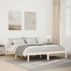 vidaXL Extra Long Bed Frame without Mattress White 140x220 cm Solid Wood Pine