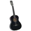 vidaXL Classical Guitar for Beginner and Kids Black 3/4 36"