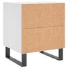 vidaXL Bedside Cabinet White 40x35x47.5 cm Engineered Wood
