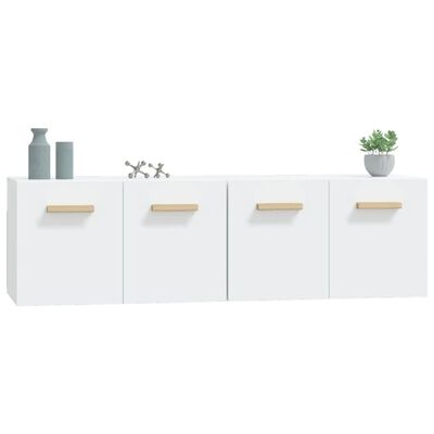 vidaXL Wall Cabinets 2 pcs White 60x36.5x35 cm Engineered Wood