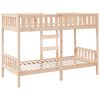 vidaXL Bunk Bed 90x200 cm Solid Wood Pine